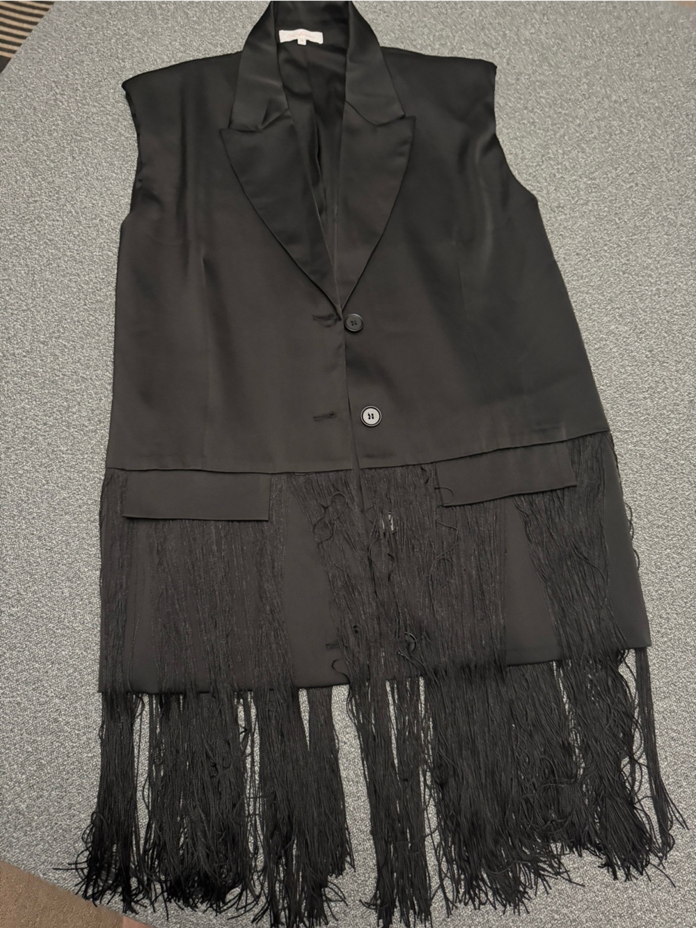 Black Fringe blazer
